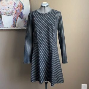 Michael Kors black/white pinstripes size 12 dress